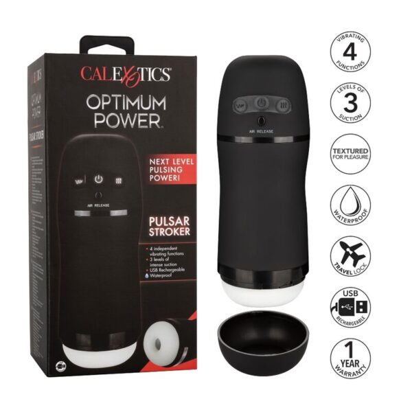 Calexotics - Optimum Power Masturbador Con Vibracion Y Succion - Imagen 2