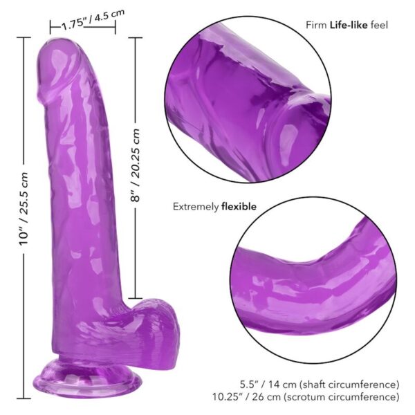 Calexotics - Size Queen Dildo Lila 20.3 Cm - Imagen 5