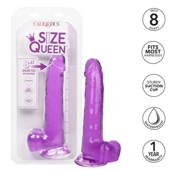 Calexotics - Size Queen Dildo Lila 20.3 Cm - Imagen 2