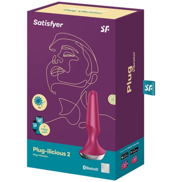 Satisfyer - Plug Ilicious 2 Plug Vibrador Berry - Imagen 5