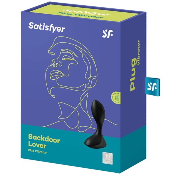 Satisfyer - Backdoor Lover Plug Anal Vibrador Negro - Imagen 4