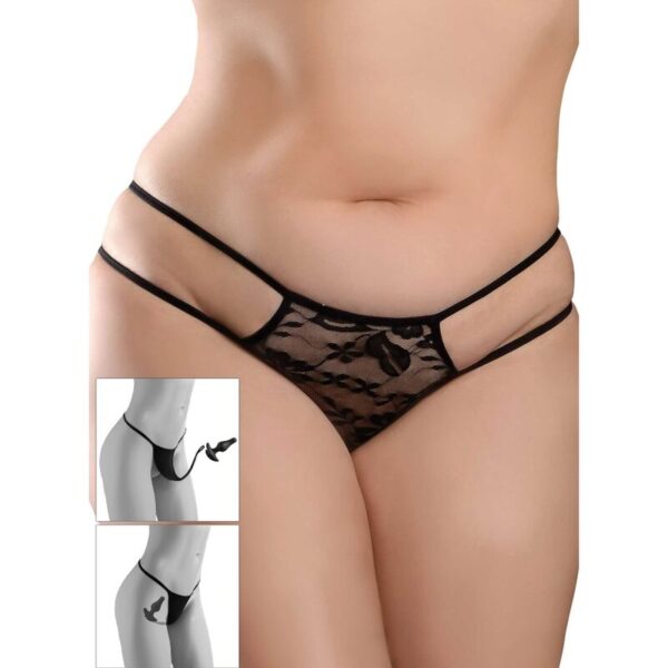 Hook Up Panties - Crotchless Pleasure Pearls Talla Xl/Xxl - Imagen 5