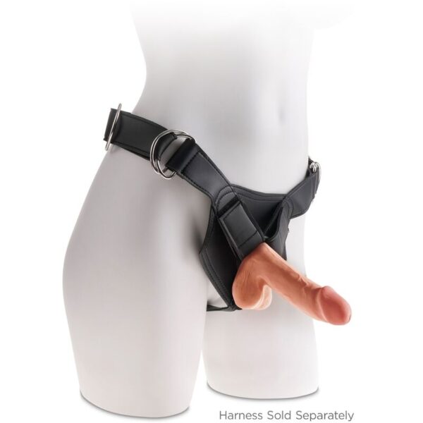 King Cock - Plus 3D Dildo Con Testiculos 17 Cm - Imagen 4