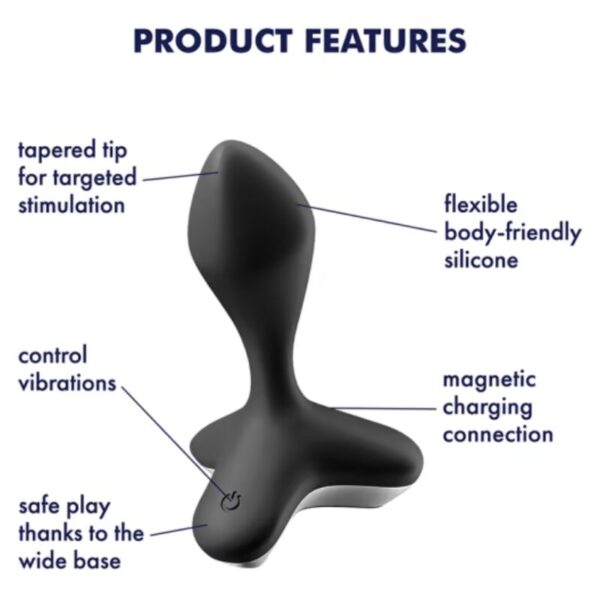 Satisfyer - Game Changer Plug Vibrador Negro - Imagen 4