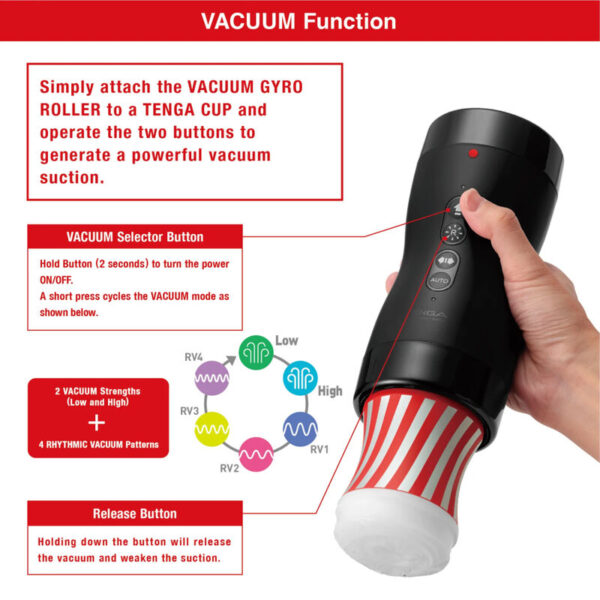 Tenga - Vacuum Gyro Roller Succión & Rotación - Imagen 4