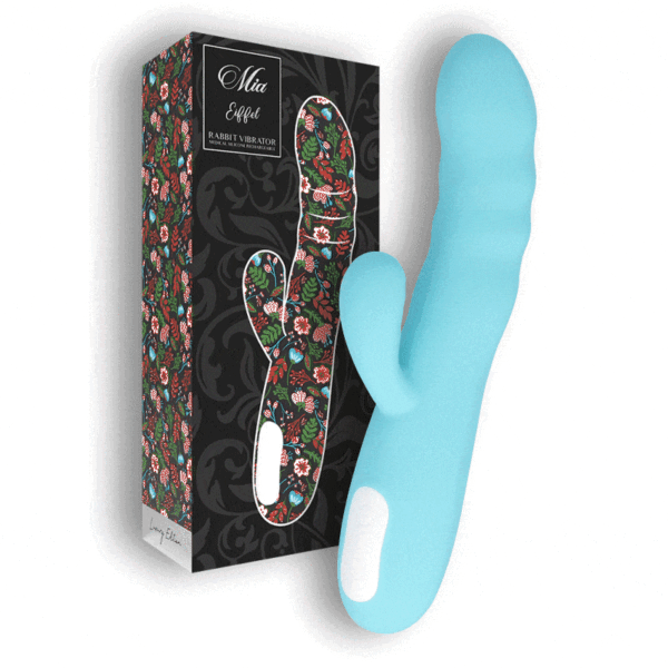 Mia - Eiffel Vibrador Rotador Azul Turquesa