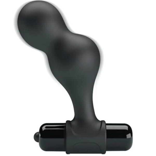 Mr Play - Plug Anal Vibrador De Silicona Negro - Imagen 2