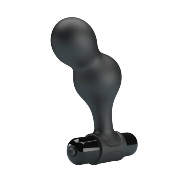 Mr Play - Plug Anal Vibrador De Silicona Negro - Imagen 4