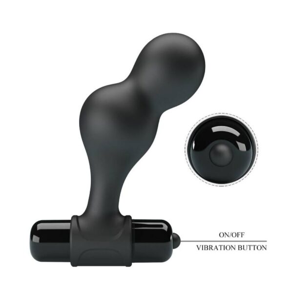 Mr Play - Plug Anal Vibrador De Silicona Negro - Imagen 8