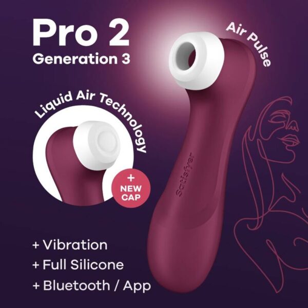 Satisfyer - Pro 2 Generación 3 Granate Bluetooth & App - Imagen 6