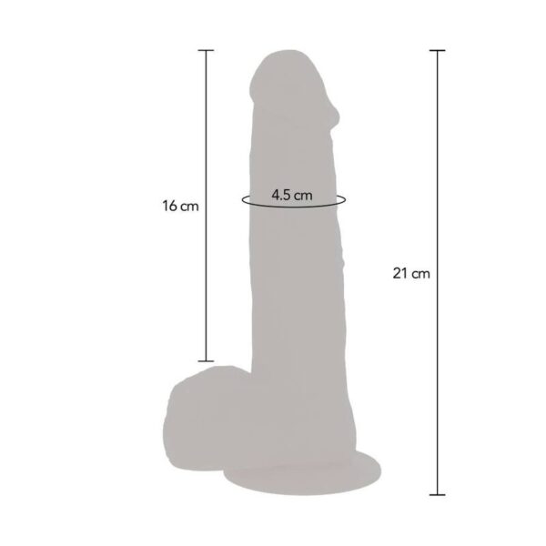 Get Real - Dildo Vibrador Con Bolas Giratorias Natural - Imagen 5