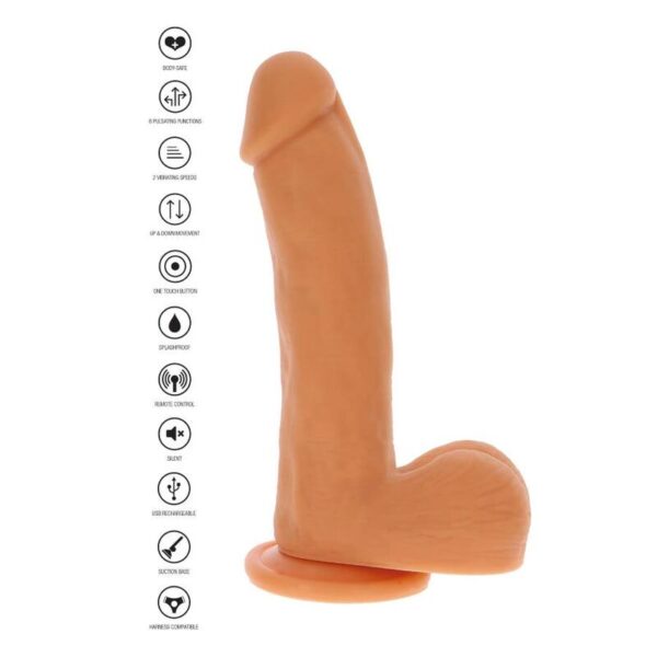 Get Real - Dildo Empuje Magnético Pulsante Natural - Imagen 4