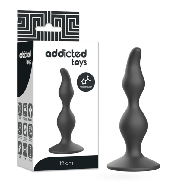 Addicted Toys - Anal Sexual Plug 12 Cm Negro