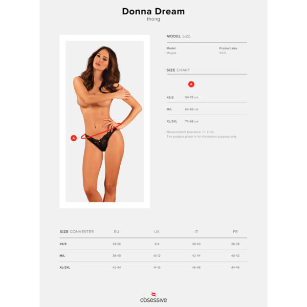 Obsessive - Donna Dream Tanga Xl/Xxl - Imagen 8