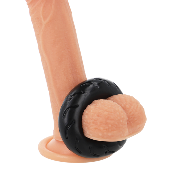 Powering - Super Flexible Y Resistente Anillo Pene  5Cm Pr08 Negro - Imagen 10