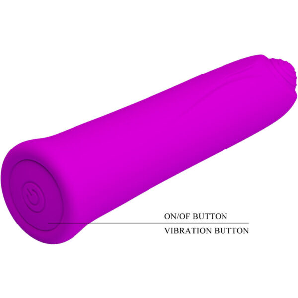 Pretty Love - Curtis Mini Vibrador Super Power 12 Vibraciones Silicona Violeta - Imagen 4