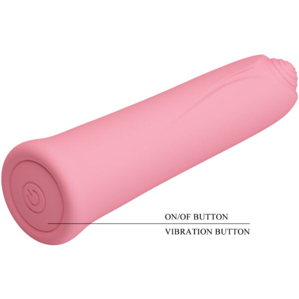 Pretty Love - Curtis Mini Vibrador Super Power 12 Vibraciones Silicona Rosa - Imagen 7