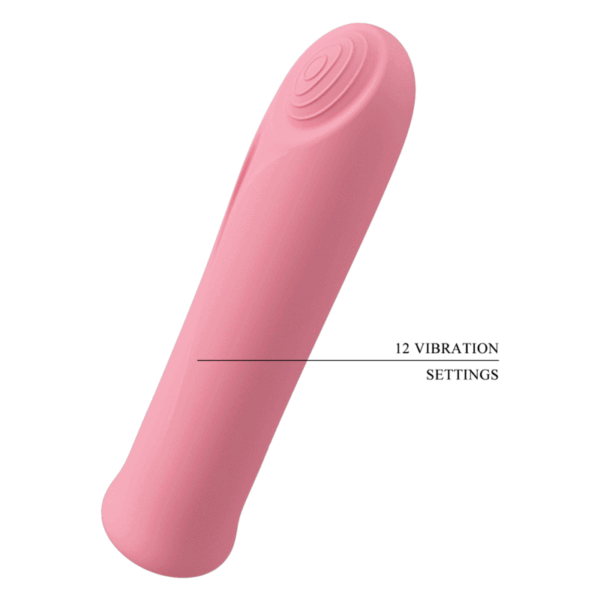 Pretty Love - Curtis Mini Vibrador Super Power 12 Vibraciones Silicona Rosa - Imagen 8