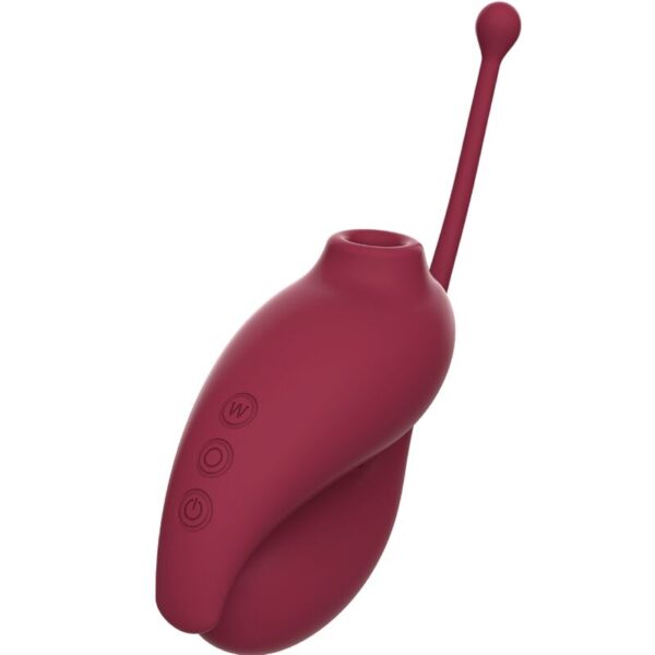 Adrien Succionador Clitoris Huevo Vibrador Rojo App - Imagen 7