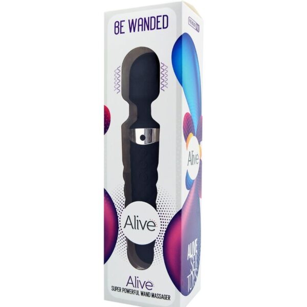 Alive - Be Wanded Masajeador Vibrador Negro - Imagen 2