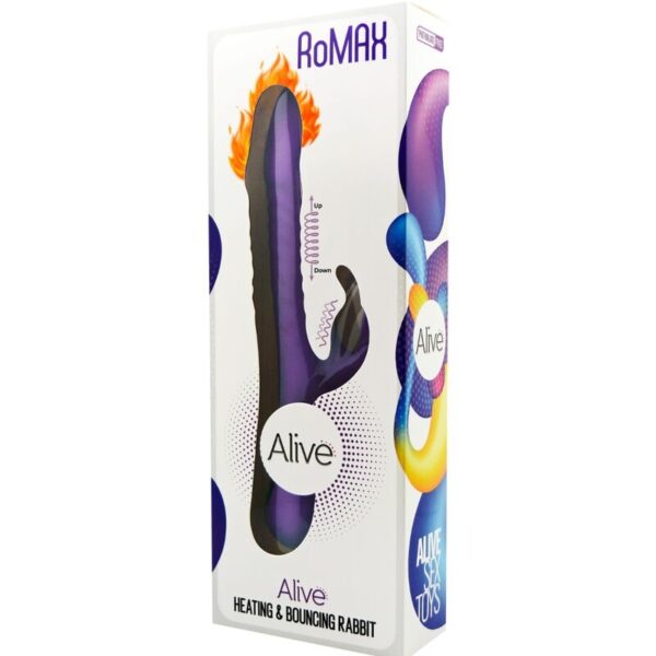 Alive - Romax Vibrador Rabbit Silicona Violeta - Imagen 5