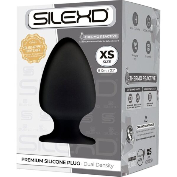 Silexd - Modelo 1 Plug Anal Silicona Premium Silexpan Premium Termorreactivo Talla Xs - Imagen 2