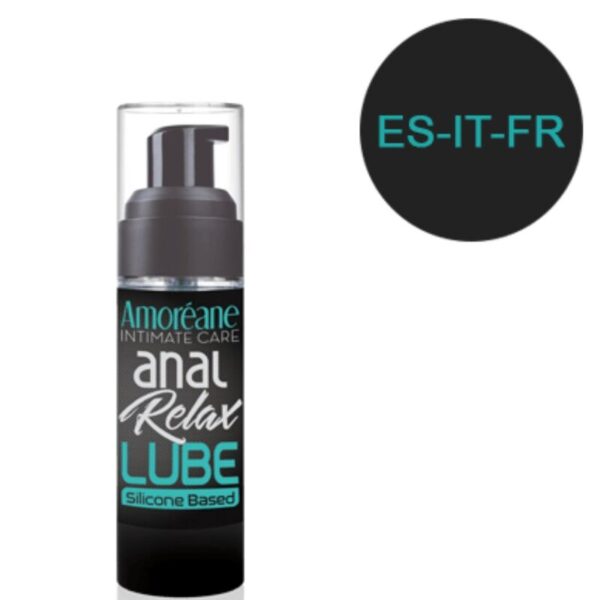 Amoreane - Lubricante Anal Base De Silicona 30 Ml Es/It/Fr - Imagen 2