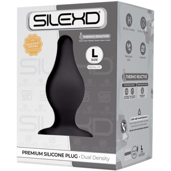 Silexd - Modelo 2 Plug Anal Silicona Premium Silexpan Premium Termorreactivo Talla L - Imagen 2