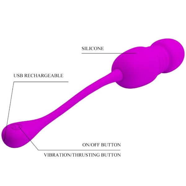 Pretty Love - Callie Huevo Vibrador Recargable Morado - Imagen 6