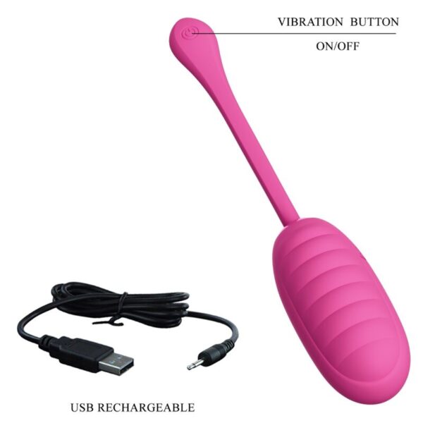 Pretty Love - Catalina Huevo Vibrador Recargable Rosa - Imagen 5