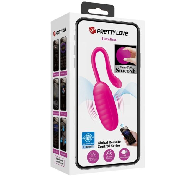 Pretty Love - Catalina Huevo Vibrador Recargable Rosa - Imagen 12