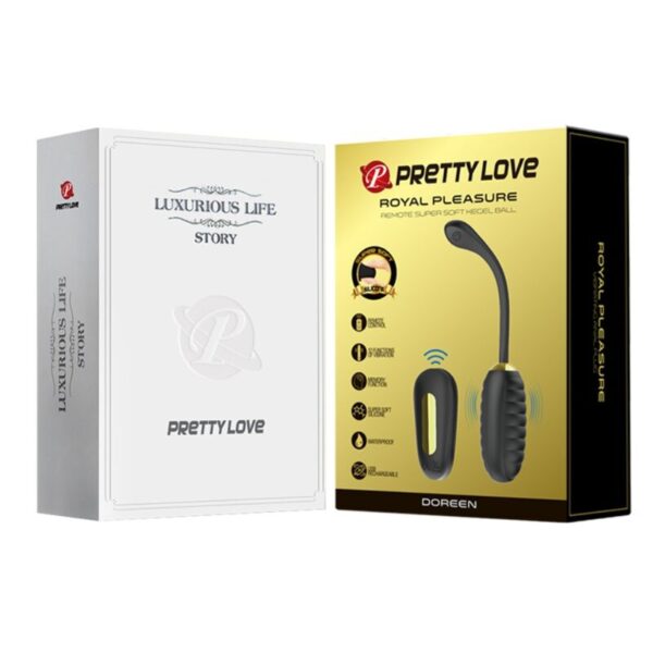 Pretty Love - Doreen Huevo Vibrador De Lujo Recargable Negro - Imagen 12