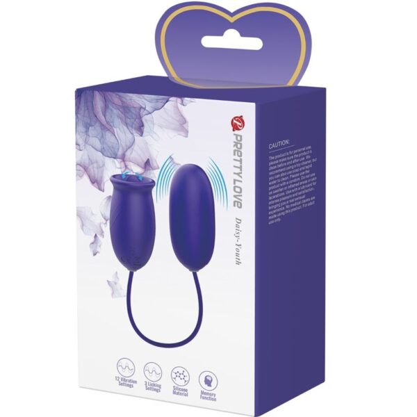 Pretty Love - Daisy Youth Estimulador Vibrador Recargable Violeta - Imagen 6