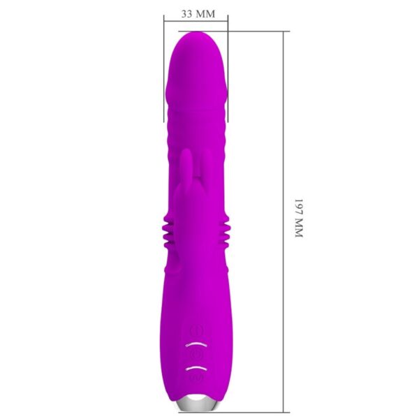 Pretty Love - Dorothy Vibrador Conejo Recargable Morado - Imagen 9