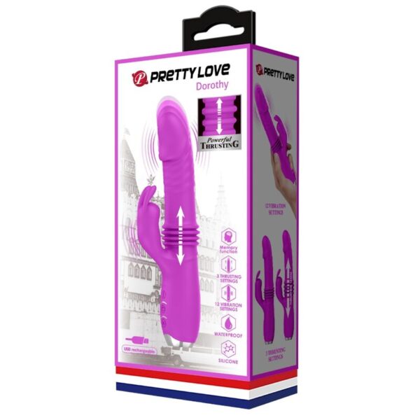 Pretty Love - Dorothy Vibrador Conejo Recargable Morado - Imagen 12