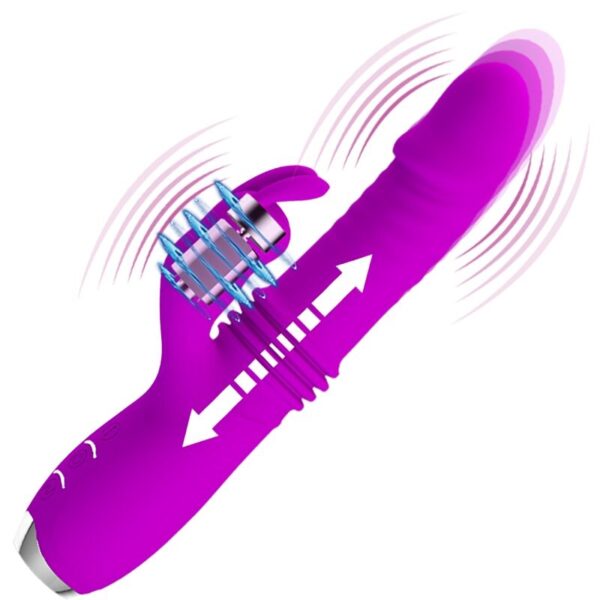 Pretty Love - Dorothy Vibrador Conejo Recargable Morado - Imagen 7