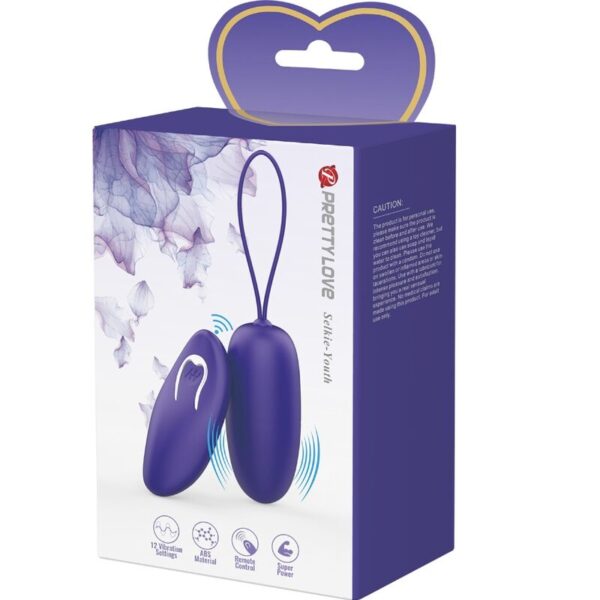 Pretty Love - Selkie Youth Mini Huevo Vibrador Control Remoto Violeta - Imagen 8