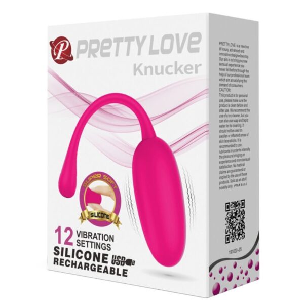 Pretty Love - Knucker Huevo Vibrador Recargable Rosa - Imagen 8