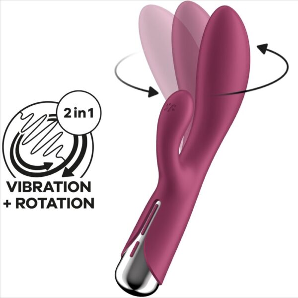 Satisfyer - Spinning Rabbit 1 Estimulacion Clitoris Y Punto G Rojo - Imagen 6