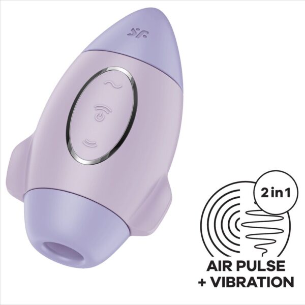 Satisfyer - Mission Control Lila Vibrador Pequeño De Doble Impulso - Imagen 4