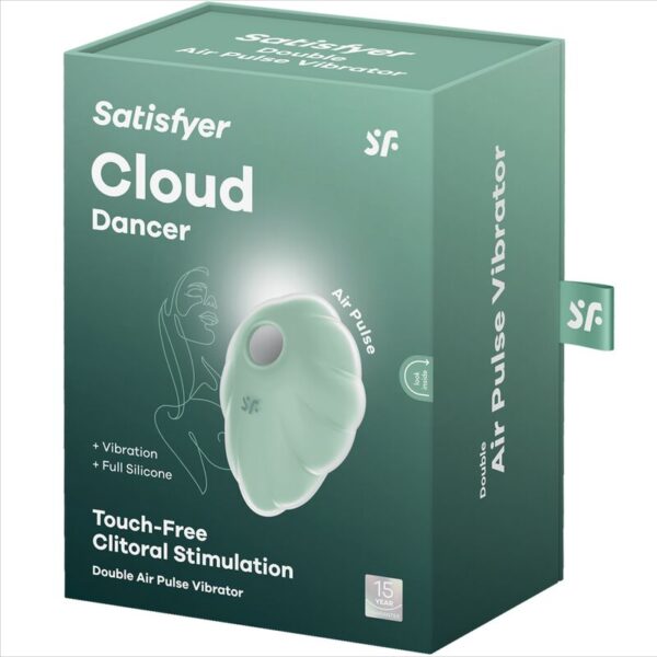 Satisfyer - Cloud Dancer Verde Vibrador Air Pulse - Imagen 5