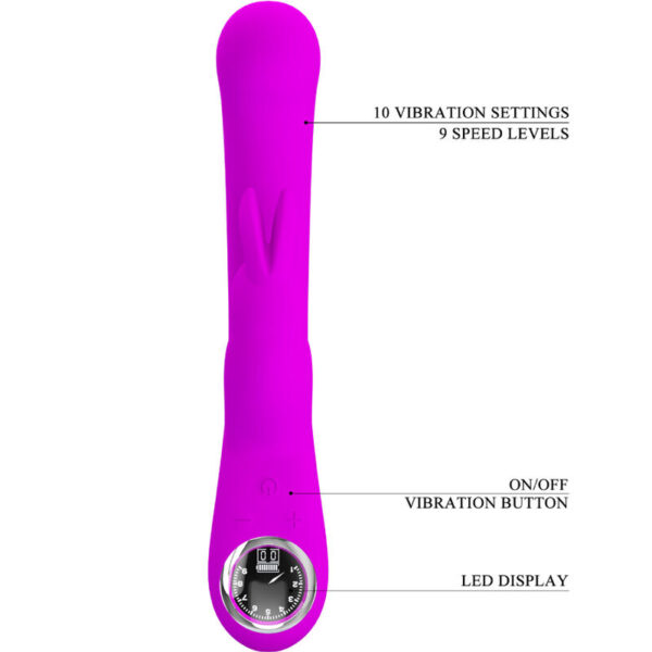 Pretty Love - Lamar Vibrador Rabbit & Punto G Violeta - Imagen 8