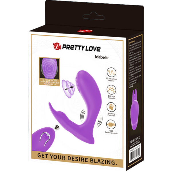 Pretty Love - Idabelle Vibration & Pulsation Control Remoto Violeta - Imagen 7