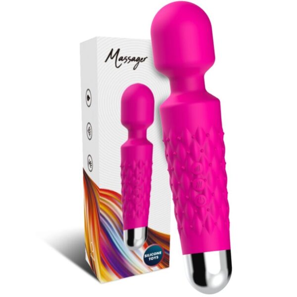 Armony - Postman Masajeador & Vibrador Cabeza Flexible Fucsia - Imagen 4