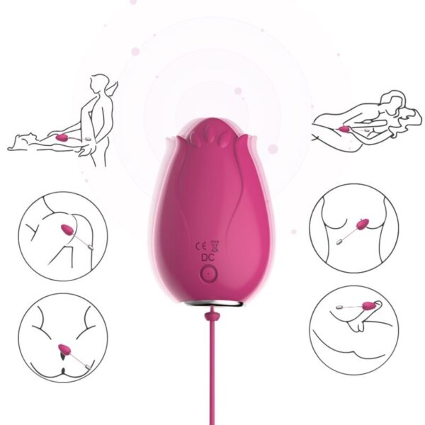 Armony - Mandala Huevo Vibrador Punto G Control Remoto Fucsia - Imagen 4