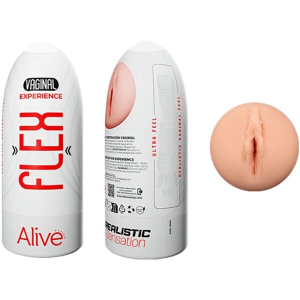 Alive - Flex Masturbador Masculino Vagina Talla M - Imagen 2