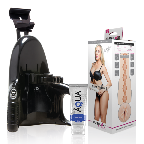 Fleshlight - Brandi Love Vagina + Universal Launch + Lubricante Aqua Quality 50 Ml