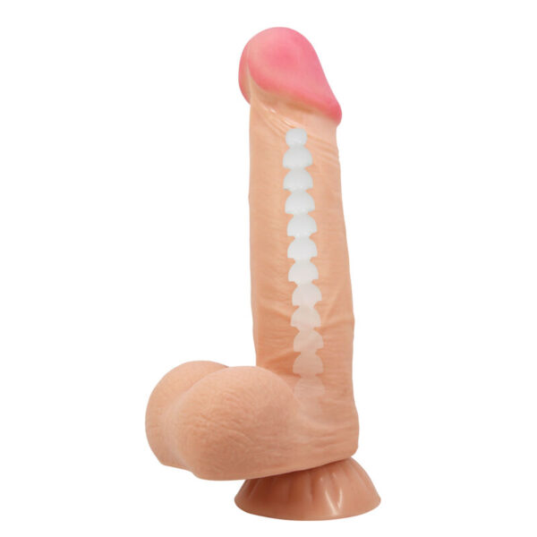 Pretty Love - Sliding Skin Series Dildo Realístico Con Ventosa Piel Deslizante 21.8 Cm - Imagen 6