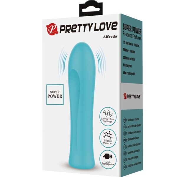 Pretty Love - Alfreda Vibrador Super Power Verde Agua - Imagen 8