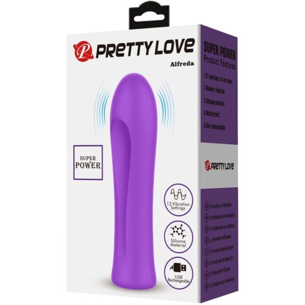 Pretty Love - Alfreda Vibrador Super Power Morado - Imagen 8